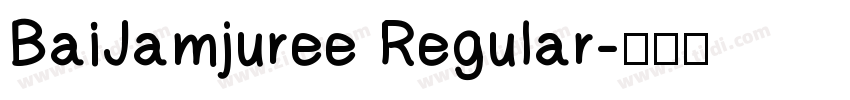 BaiJamjuree Regular字体转换